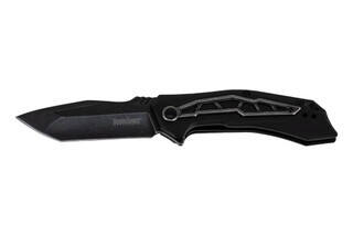 Kershaw Flatbed 3.125" American Tanto Folding Knife has a Black Oxide blade finish
